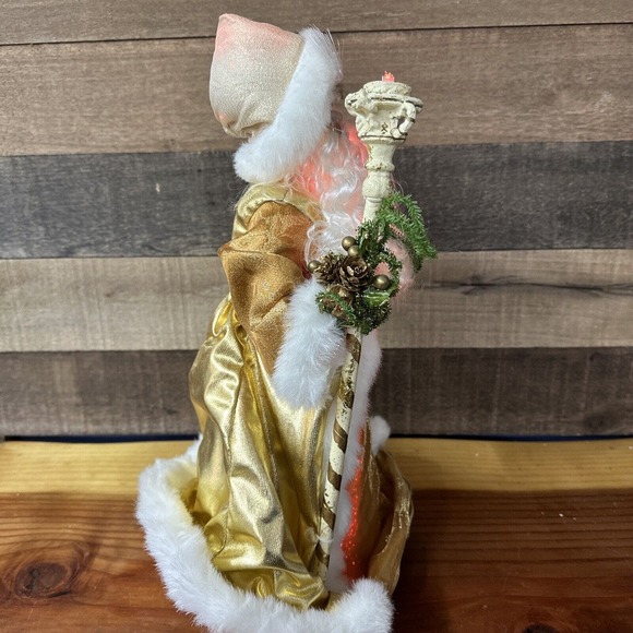 Vintage Christmas Trim A Home Magical Christmas Santa w/ Box Fiber Optic Santa - Picture 9 of 13